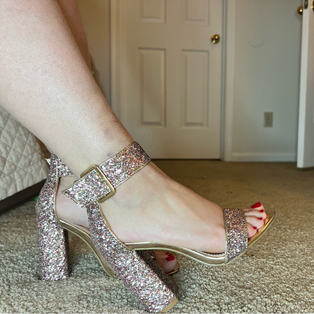 Worn sexy heels